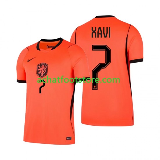Maillot Pays-Bas Xavi Simons 7 Domicile Tenue pour Homme Coupe du Monde 2026 Manche Courte