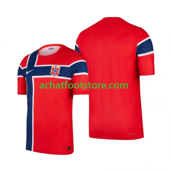 Maillot Norvège Domicile Tenue pour Homme Coupe du Monde 2026 Manche Courte