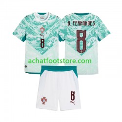 Maillot Portugal Bruno Fernandes 8 Extérieur Tenue pour Enfant 2026 2027 Manche Courte