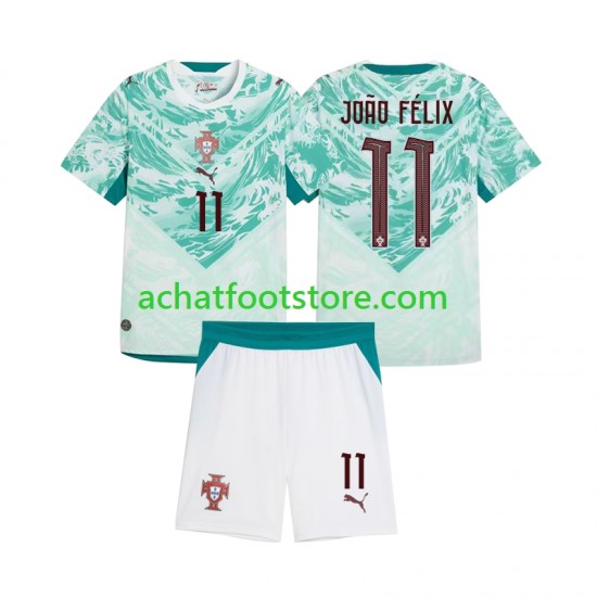 Maillot Portugal Joao Felix 11 Extérieur Tenue pour Enfant 2026 2027 Manche Courte