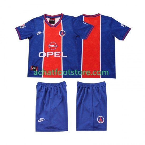 Maillot AC Milan Rétro Domicile Tenue pour Enfant 1995 1996 Manche Courte
