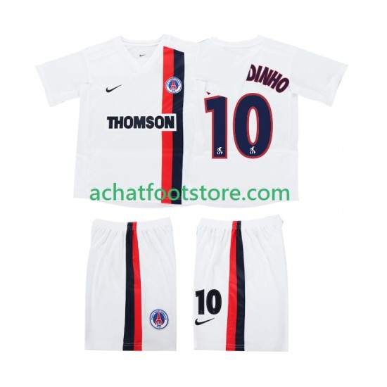 Maillot AC Milan RONALDINHO 10 Rétro Extérieur Tenue pour Enfant 2010 2008 Manche Courte