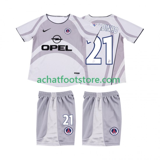 Maillot AC Milan RONALDINHO 21 Rétro Extérieur Tenue pour Enfant 2011 2010 Manche Courte