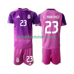Maillot Argentine Emiliano Martinez 23 Gardien Domicile Tenue pour Enfant 2025 Manche Courte