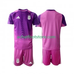 Maillot Argentine Gardien Domicile Tenue pour Enfant 2025 Manche Courte