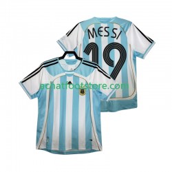 Maillot Argentine MESSI 19 Rétro Domicile Tenue pour Homme 2006 Manche Courte