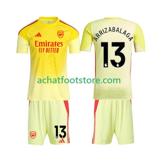 Maillot Arsenal Kepa Arrizabalaga 13 Gardien Domicile Tenue pour Enfant 2025-2026 Manche Courte