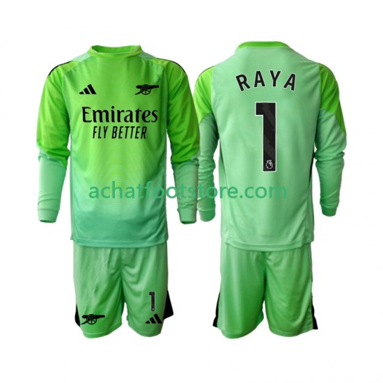 Maillot Arsenal Raya 1 Gardien Extérieur Tenue pour Enfant 2025-2026 Manche Longue