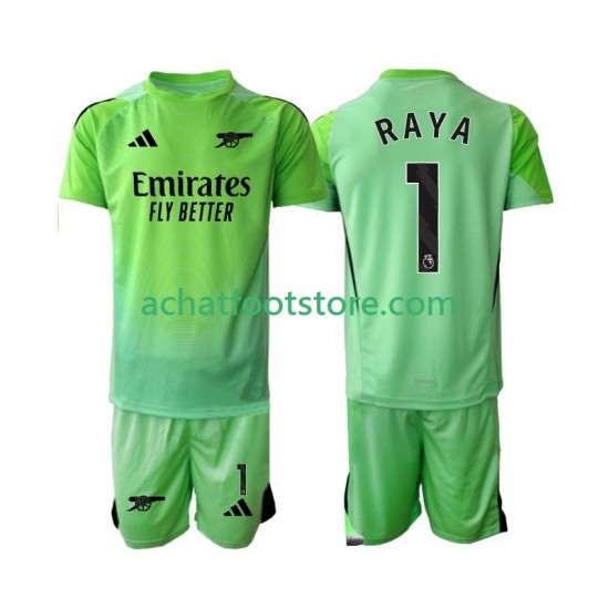 Maillot Arsenal Raya 1 Gardien Extérieur Tenue pour Enfant 2025-2026 Manche Courte