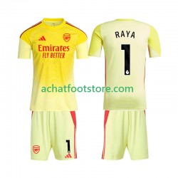 Maillot Arsenal Raya 1 Gardien Domicile Tenue pour Enfant 2025-2026 Manche Courte Maillot Arsenal Raya 1 Gardien Domicile Tenue pour Enfant 2025-2026 Manche Courte
