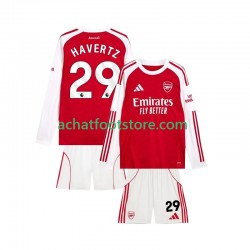 Maillot Arsenal Kai Havertz 29 Domicile Tenue pour Enfant 2025-2026 Manche Longue