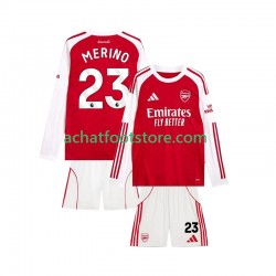 Maillot Arsenal Merino 23 Domicile Tenue pour Enfant 2025-2026 Manche Longue