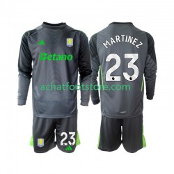 Maillot Aston Villa Emiliano Martinez 23 Gardien Domicile Tenue pour Enfant 2025-2026 Manche Longue