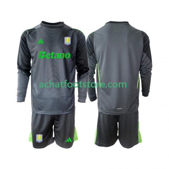 Maillot Aston Villa Gardien Domicile Tenue pour Enfant 2025-2026 Manche Longue