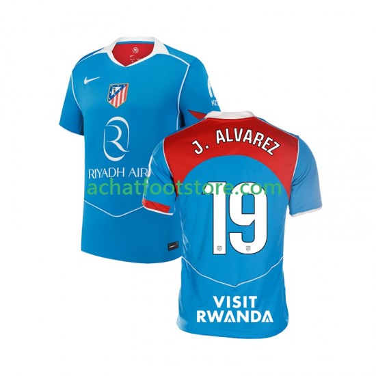 Maillot Atlético Madrid Julian Alvarez 19 3ème Tenue pour Homme 2025-2026 Manche Courte