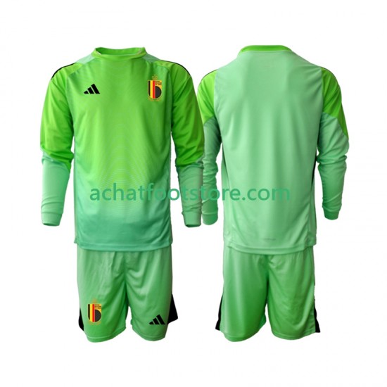 Maillot Belgique Gardien Domicile Tenue pour Enfant 2025 Manche Longue