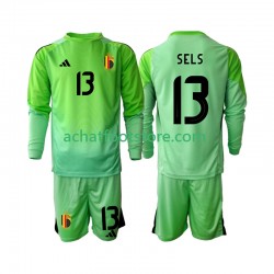 Maillot Belgique Matz Sels 13 Gardien Domicile Tenue pour Enfant 2025 Manche Longue
