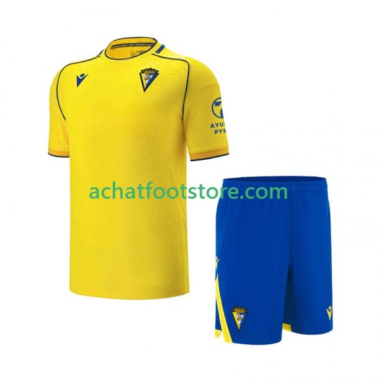 Maillot Cádiz CF Domicile Tenue pour Enfant 2025-2026 Manche Courte