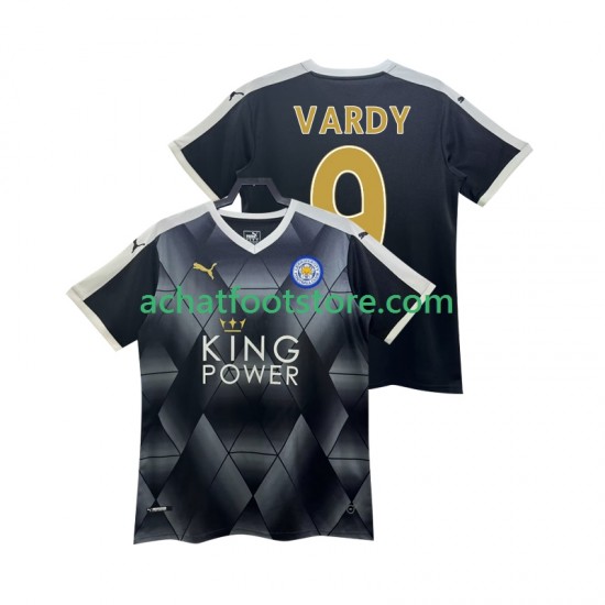 Maillot Leicester City VARDY 9 Rétro Extérieur Tenue pour Homme 2014 2015 Manche Courte