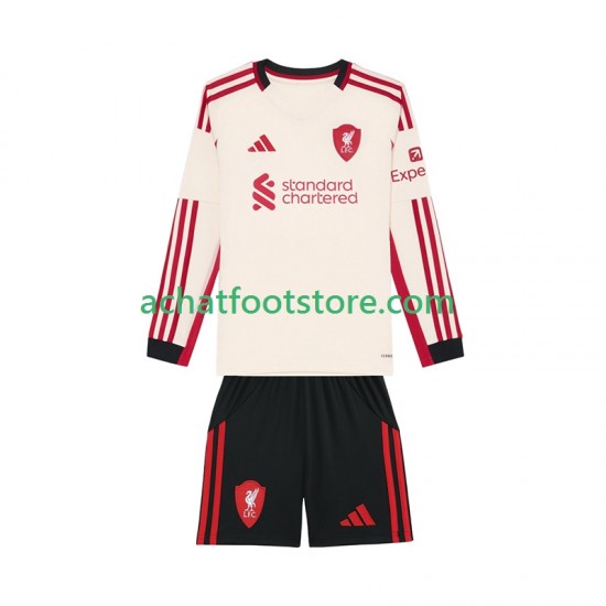 Maillot Liverpool Extérieur Tenue pour Enfant 2025-2026 Manche Longue