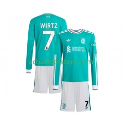 Maillot Liverpool Florian Wirtz 7 3ème Tenue pour Enfant 2025-2026 Manche Longue Maillot Liverpool Florian Wirtz 7 3ème Tenue pour Enfant 2025-2026 Manche Longue