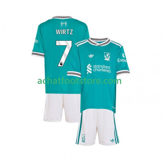 Maillot Liverpool Florian Wirtz 7 3ème Tenue pour Enfant 2025-2026 Manche Courte