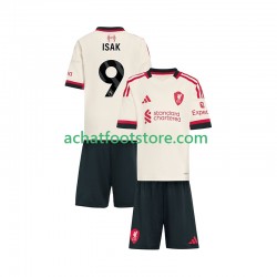 Maillot Liverpool ISAK 9 Extérieur Tenue pour Enfant 2025-2026 Manche Courte
