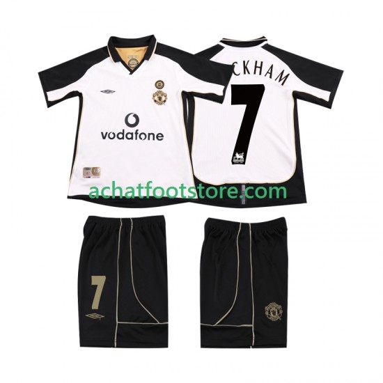 Manchester United BECKHAM 7 Anniversary Football Shirt Extérieur Tenue pour Enfant 2011 2010 Manche Courte