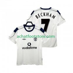 Maillot Manchester United BECKHAM 7 Rétro Extérieur Tenue pour Homme 2022 2011 Manche Courte