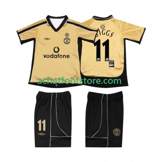 Manchester United GIGGS 11 Anniversary Football Shirt 3ème Tenue pour Enfant 2011 2010 Manche Courte