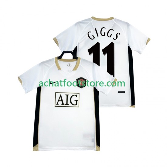 Maillot Manchester United GIGGS 11 Rétro Extérieur Tenue pour Homme 2006-2007 Manche Courte