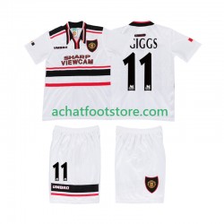 Maillot Manchester United GIGGS 11 Rétro Extérieur Tenue pour Enfant 1988 Manche Courte