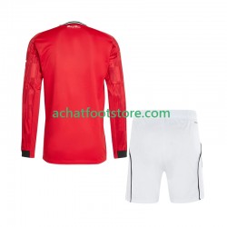 Maillot Manchester United Domicile Tenue pour Enfant 2025-2026 Manche Longue