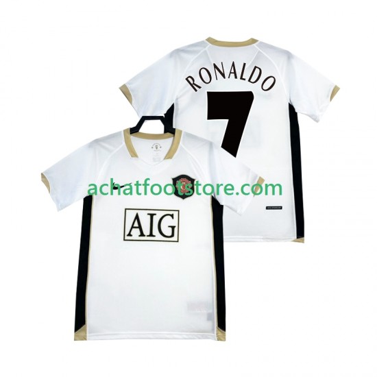 Maillot Manchester United RONALDO 7 Rétro Extérieur Tenue pour Homme 2006-2007 Manche Courte