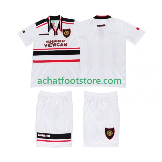 Maillot Manchester United Rétro Extérieur Tenue pour Enfant 1988 Manche Courte
