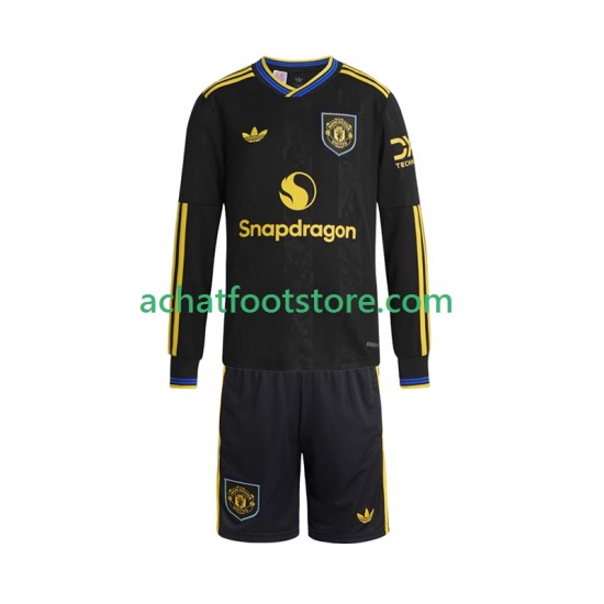 Maillot Manchester United 3ème Tenue pour Enfant 2025-2026 Manche Longue