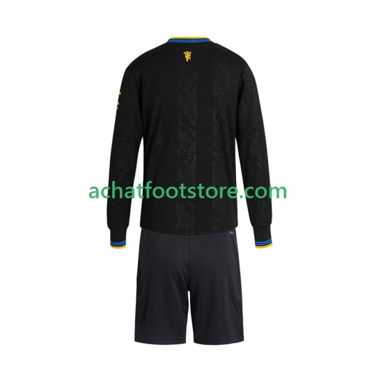 Maillot Manchester United 3ème Tenue pour Enfant 2025-2026 Manche Longue