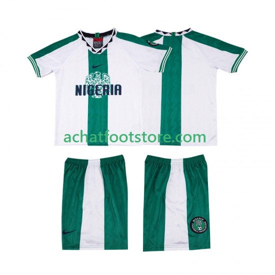 Maillot Nigeria Rétro Extérieur Tenue pour Enfant 1996 Manche Courte