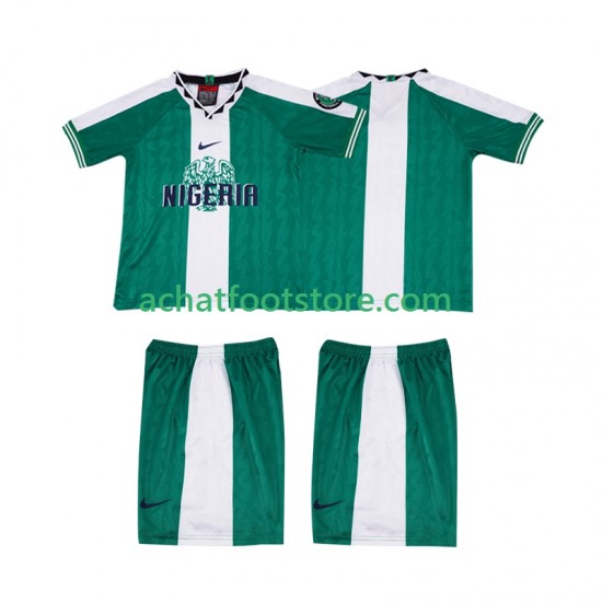 Maillot Nigeria Rétro Domicile Tenue pour Enfant 1996 Manche Courte