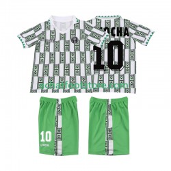 Maillot Nigeria OKOCHA 10 Rétro Extérieur Tenue pour Enfant 1994 Manche Courte