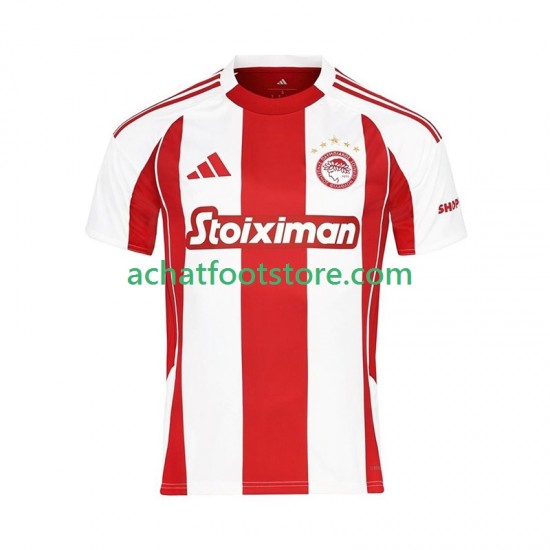 Maillot Olympiacos Domicile Tenue pour Homme 2025-2026 Manche Courte