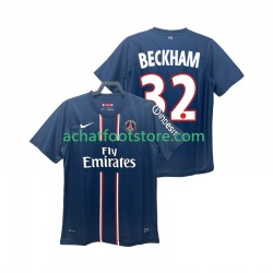 Maillot Paris Saint-Germain BECKHAM 32 Rétro Domicile Tenue pour Homme 2012 2013 Manche Courte