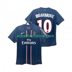 Maillot Paris Saint-Germain Ibrahimović 10 Rétro Domicile Tenue pour Homme 2012 2013 Manche Courte