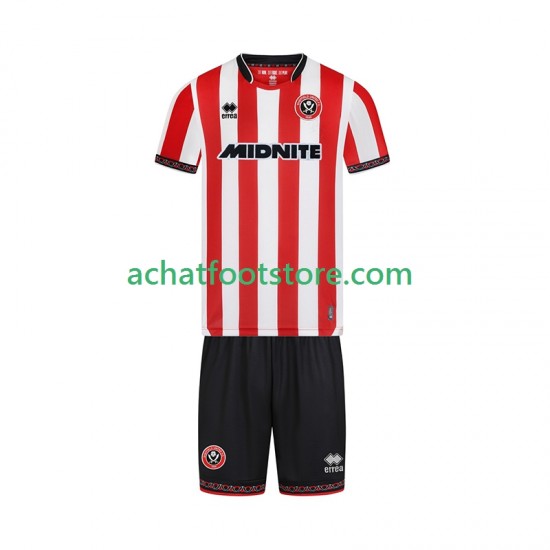 Maillot Sheffield United Domicile Tenue pour Enfant 2025-2026 Manche Courte