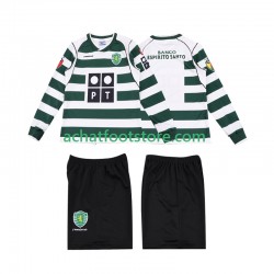 Maillot Sporting CP Rétro Domicile Tenue pour Enfant 2011 2008 Manche Longue
