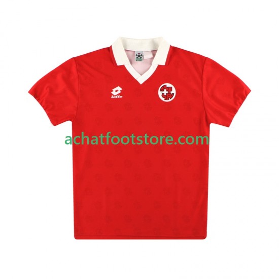 Maillot Suisse Rétro Domicile Tenue pour Homme 1994 Manche Courte