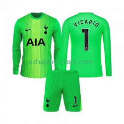 Maillot Tottenham Hotspur Guglielmo Vicario 1 Gardien Domicile Tenue pour Enfant 2025-2026 Manche Longue
