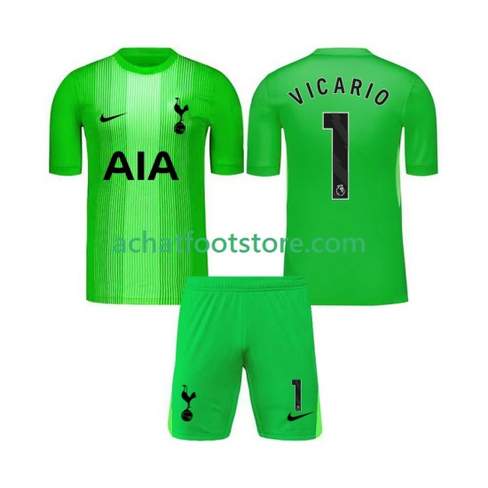 Maillot Tottenham Hotspur Guglielmo Vicario 1 Gardien Domicile Tenue pour Enfant 2025-2026 Manche Courte