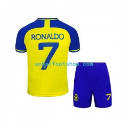 Maillot Al-Nassr Ronaldo 7 Domicile Tenue pour Enfant 2022-2023 Manche Courte