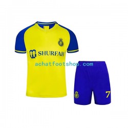 Maillot Al-Nassr Ronaldo 7 Domicile Tenue pour Enfant 2022-2023 Manche Courte